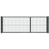 Brama z furtką panel 3D 5,00 m x 1,93m - antracyt